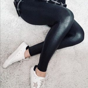 Spanx Faux Leather Leggings M